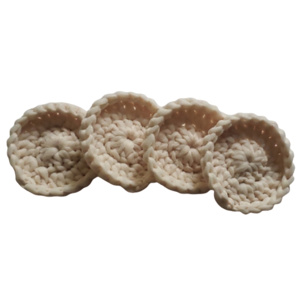 Handmade Nylon Net Tulle Pot Scrubbers Set of 4